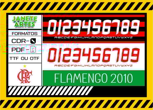Fonte de Time Tipografia Flamengo 2010