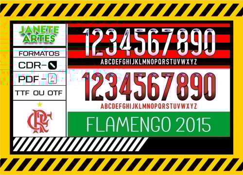 Fonte de Time Tipografia Flamengo 2015