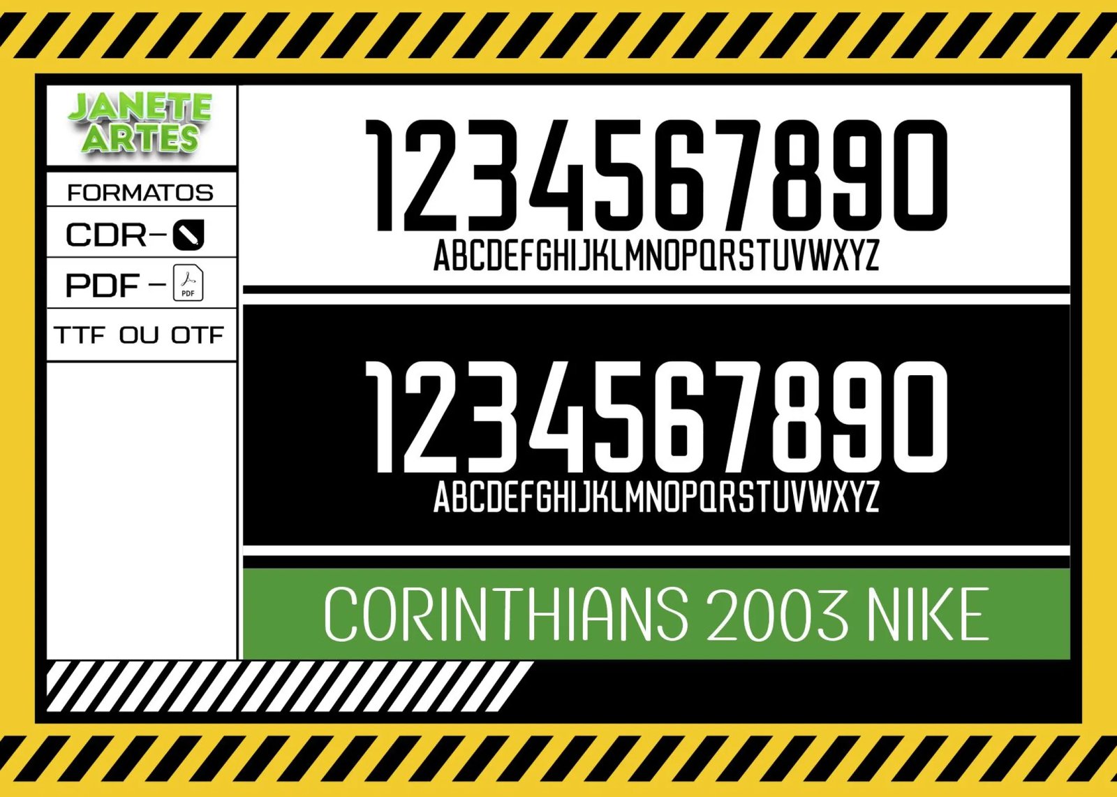 Fonte de Time Tipografia Corinthians 2003