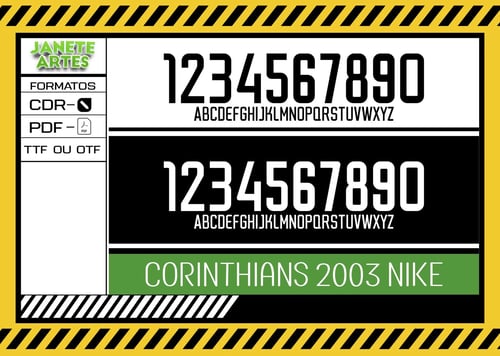 Fonte de Time Tipografia Corinthians 2003