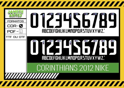 Fonte de Time Tipografia Corinthians 2012