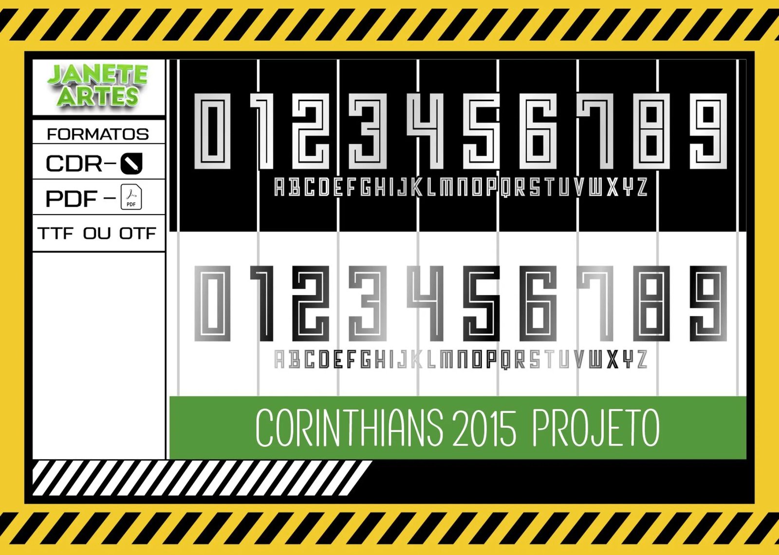 Fonte de Time Tipografia Corinthians 2015