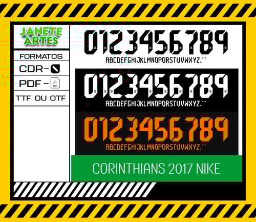 Fonte de Time Tipografia Corinthians 2017