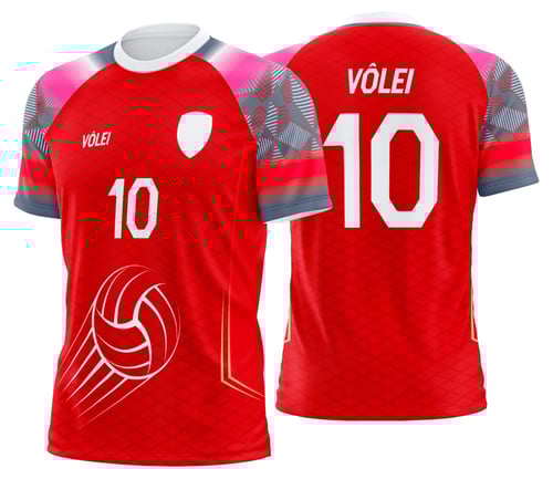 Arte Uniforme de Vôlei Personalizado Profissional