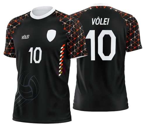 Arte Uniforme de Vôlei Personalizado Profissional