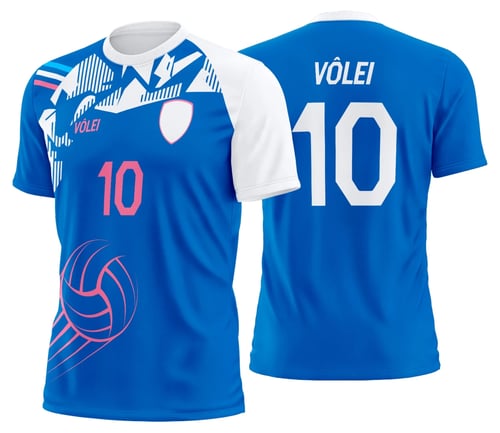 Arte Uniforme de Vôlei Personalizado Profissional