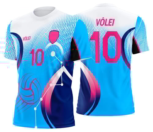 Arte Uniforme de Vôlei Personalizado Profissional