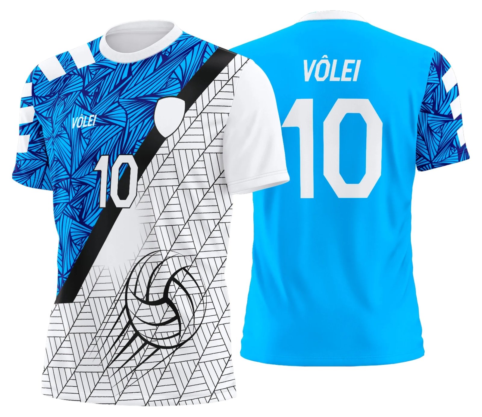 Arte Uniforme de Vôlei Personalizado Profissional