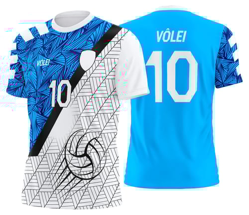 Arte Uniforme de Vôlei Personalizado Profissional