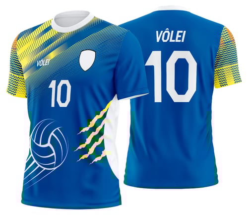 Arte Uniforme de Vôlei Personalizado Profissional