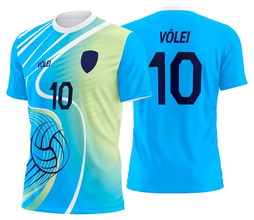 Arte Uniforme de Vôlei Personalizado Profissional