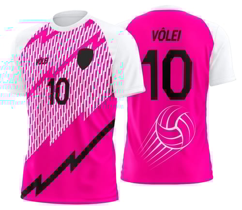 Arte Uniforme de Vôlei Personalizado Profissional
