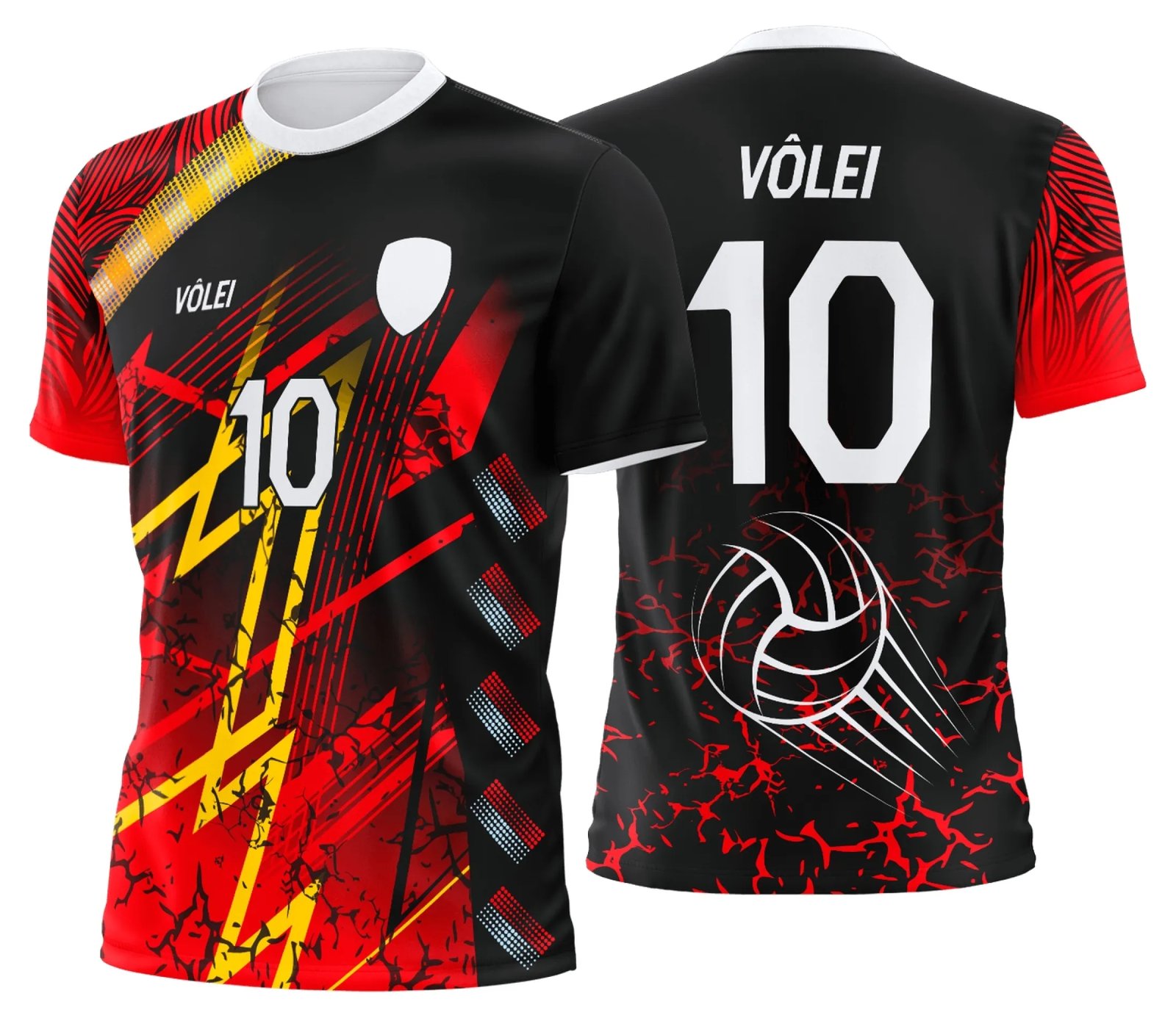 Arte Uniforme de Vôlei Personalizado Profissional