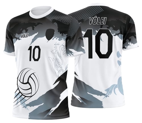 Arte Uniforme de Vôlei Personalizado Profissional