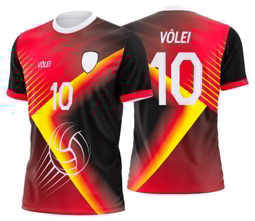 Arte Uniforme de Vôlei Personalizado Profissional