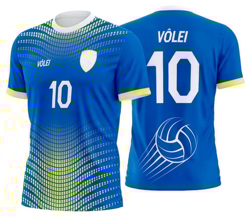 Arte Uniforme de Vôlei Personalizado Profissional