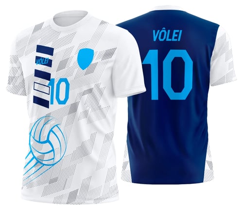 Arte Uniforme de Vôlei Personalizado Profissional