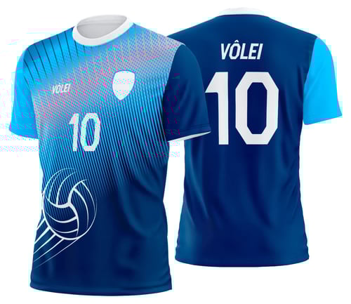 Arte Uniforme de Vôlei Personalizado Profissional