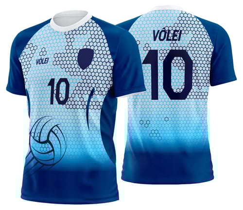 Arte Uniforme de Vôlei Personalizado Profissional