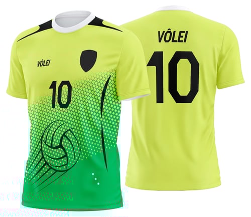 Arte Uniforme de Vôlei Personalizado Profissional