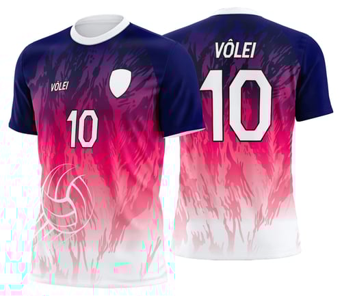 Arte Uniforme de Vôlei Personalizado Profissional