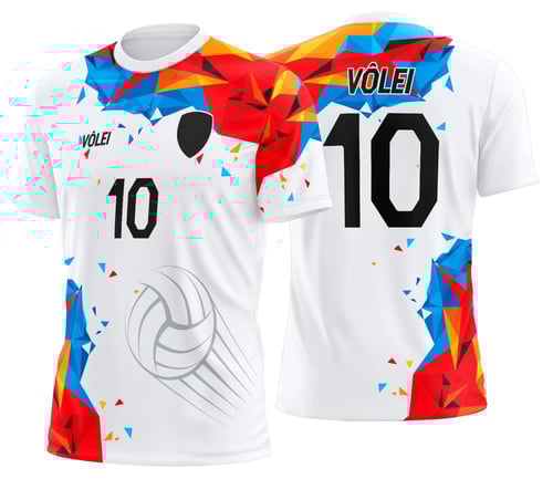 Arte Uniforme de Vôlei Personalizado Profissional