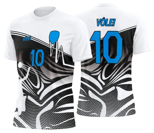 Arte Uniforme de Vôlei Personalizado Profissional