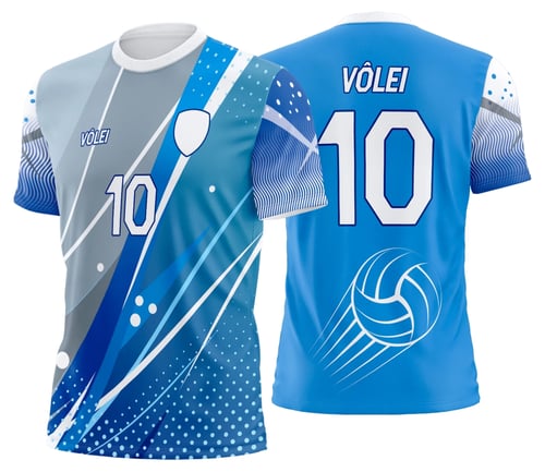 Arte Uniforme de Vôlei Personalizado Profissional