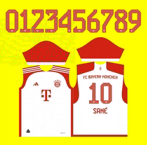 Arte Vetor Camisa Bayern de Munique Titular 2023-24 x7