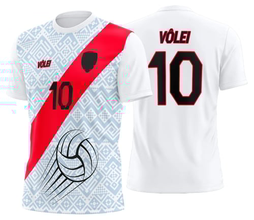 Arte Uniforme de Vôlei Personalizado Profissional