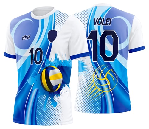 Arte Uniforme de Vôlei Personalizado Profissional