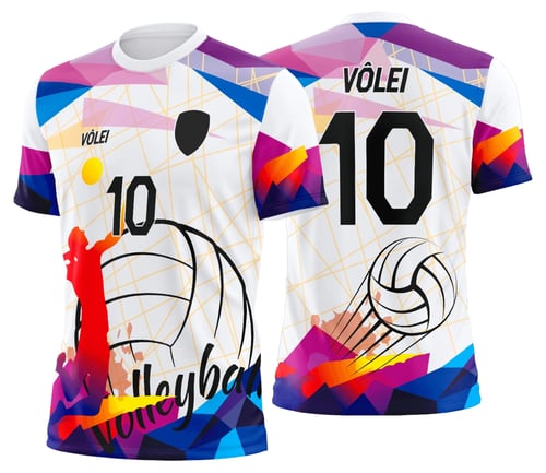Arte Uniforme de Vôlei Personalizado Profissional
