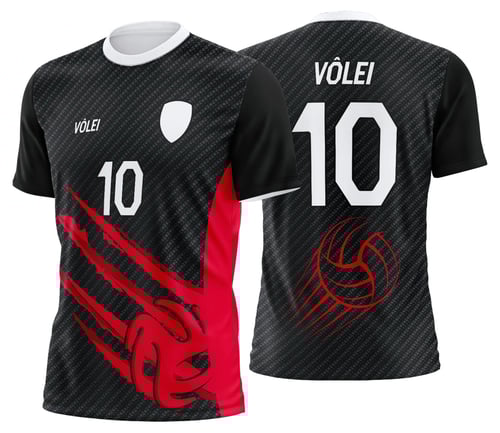 Arte Uniforme de Vôlei Personalizado Profissional