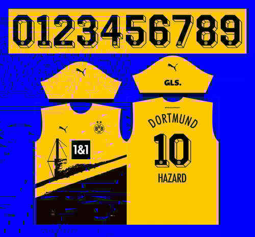 Arte Vetor Camisa Borussia Dortmund Titular 2023-24 x7