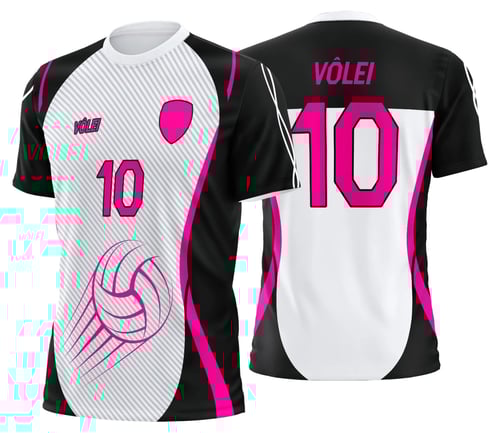 Arte Uniforme de Vôlei Personalizado Profissional
