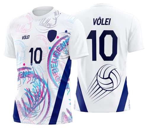 Arte Uniforme de Vôlei Personalizado Profissional