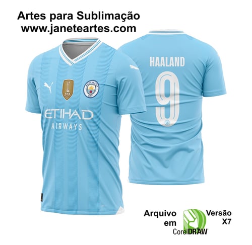 Arte Vetor Camisa Manchester City Titular UCL 2023-24 01