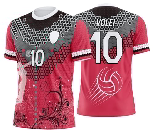 Arte Uniforme de Vôlei Personalizado Profissional