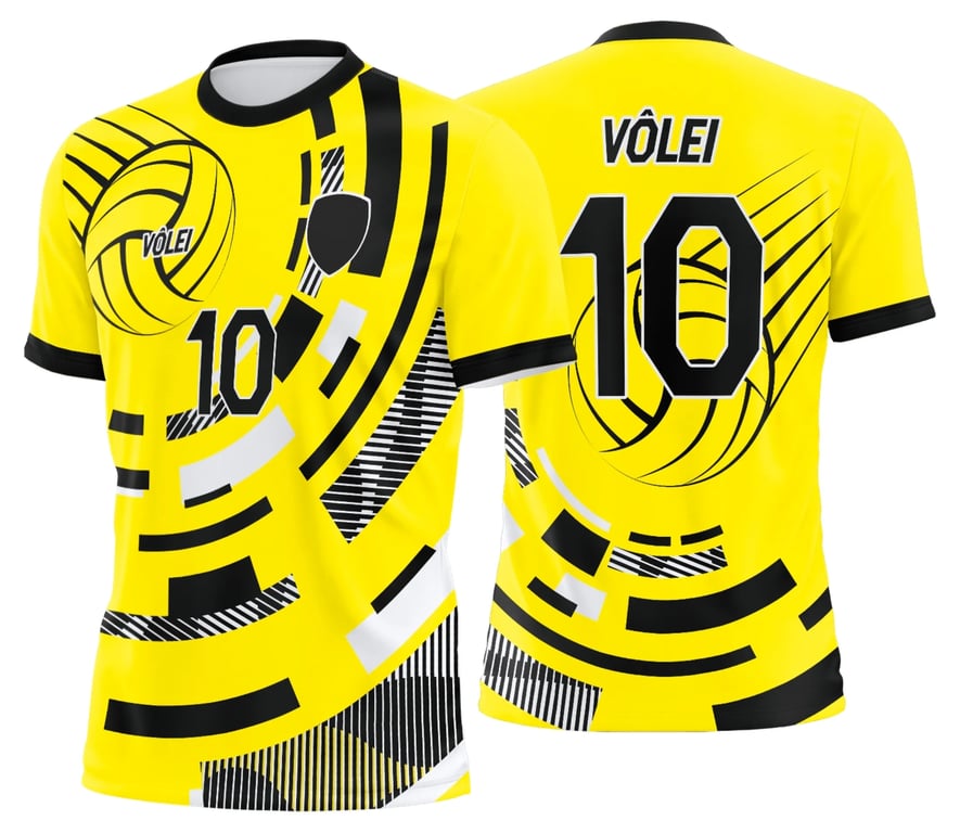 Arte Uniforme de Vôlei Personalizado Profissional