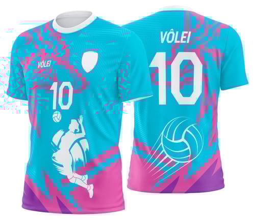 Arte Uniforme de Vôlei Personalizado Profissional