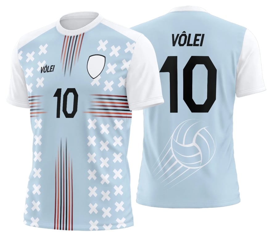 Arte Uniforme de Vôlei Personalizado Profissional