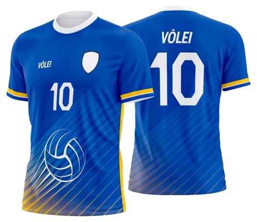 Arte Uniforme de Vôlei Personalizado Profissional