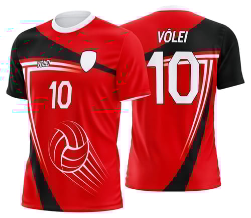 Arte Uniforme de Vôlei Personalizado Profissional