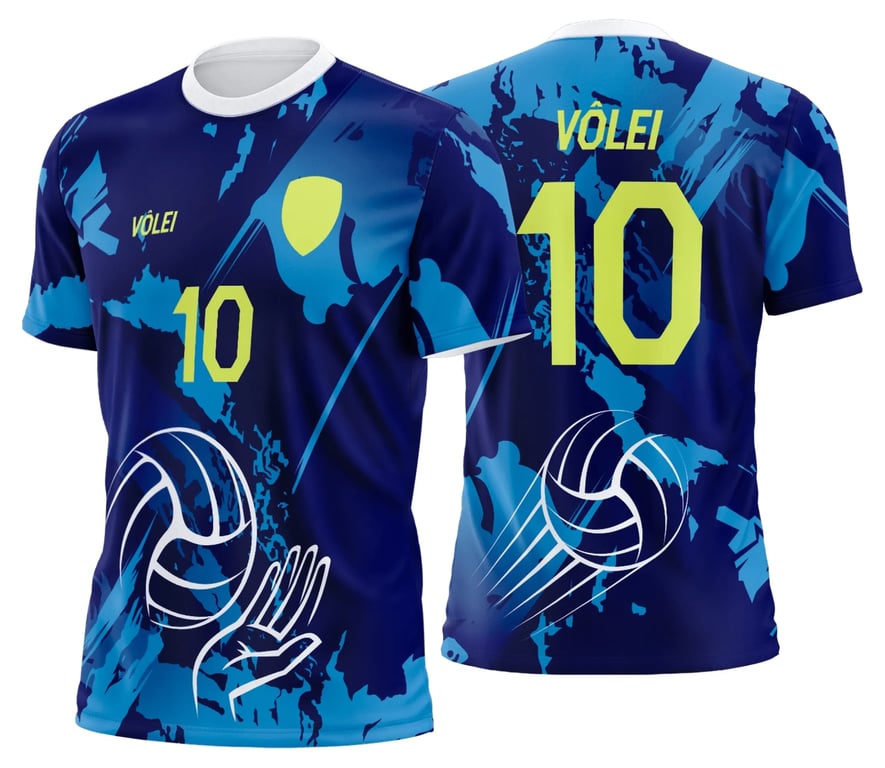 Arte Uniforme de Vôlei Personalizado Profissional