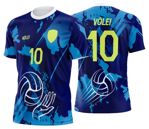 Arte Uniforme de Vôlei Personalizado Profissional
