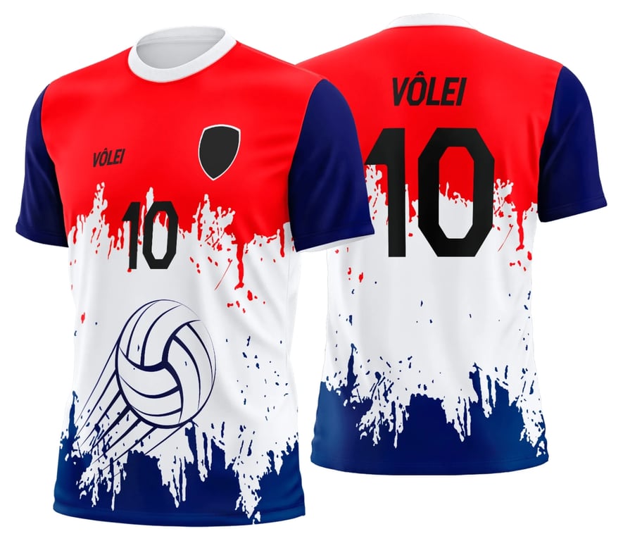 Arte Uniforme de Vôlei Personalizado Profissional