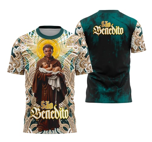 Camisa São Benedito Religião