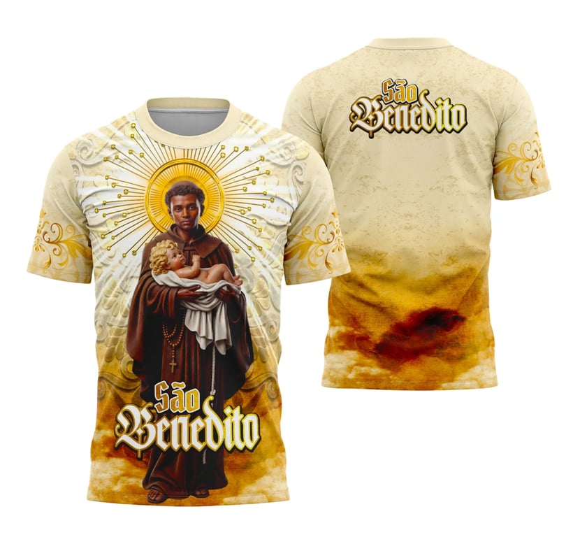 Camisa São Benedito Religião