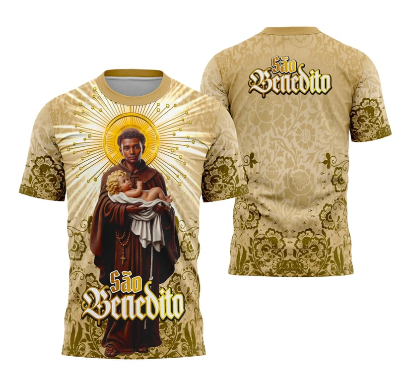 Camisa São Benedito Religião