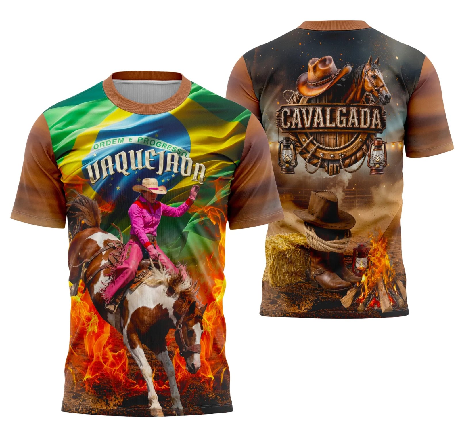 Camisa Vaquejada Cavalgada Rodeio Personalizada